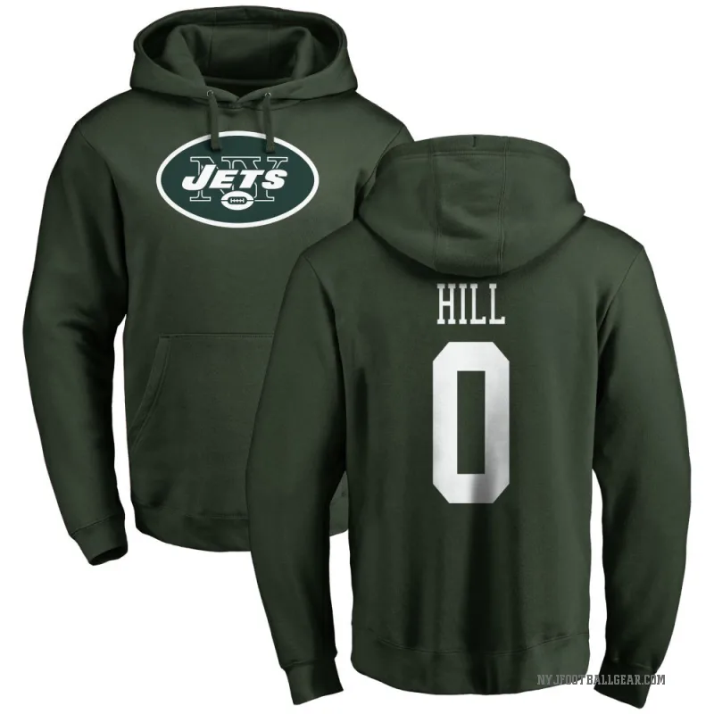 Xavier Hill Youth Green New York Jets Pro Line Logo Pullover Hoodie