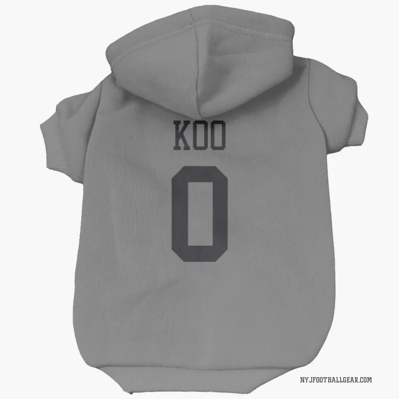 Younghoe Koo  New York Jets   Silver Cat & Dog Pet Hoodie